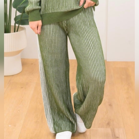 BIBI NWR Olive And Cream Loungewear Set Large - Picture 2 of 8